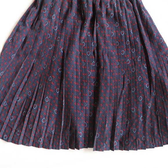 Navy Paisley Dress - Picture 3 of 5